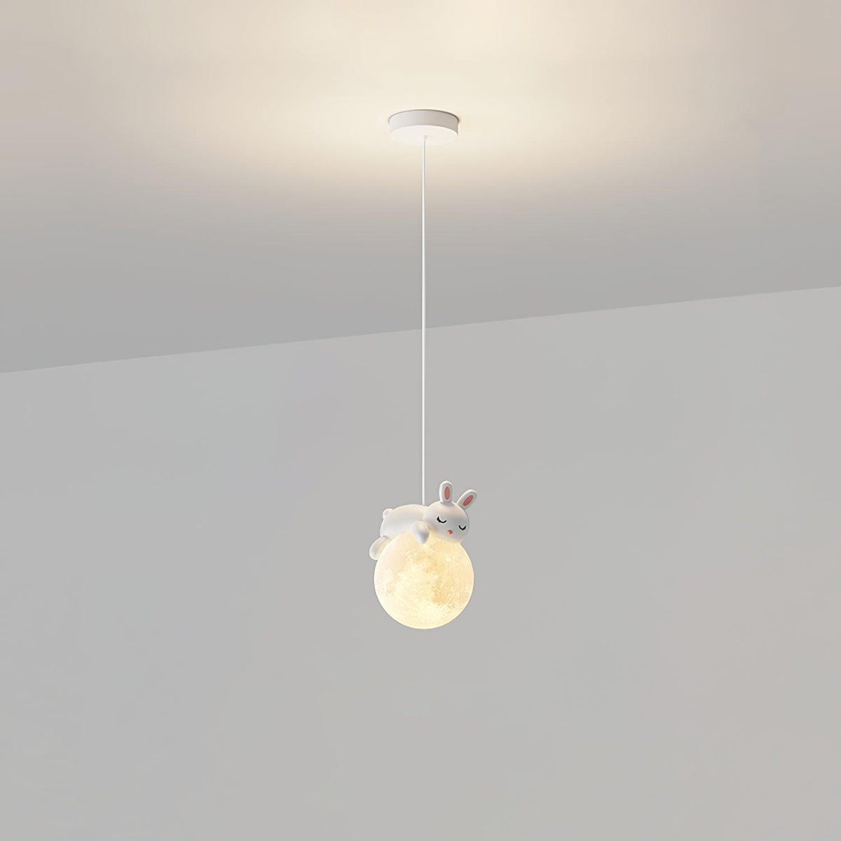 Sorena Suspension Lampe Ours Lune pour Chambre d'Enfant