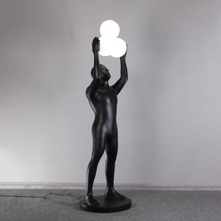 Eurshaia Lampadaire Sculptural Noir
