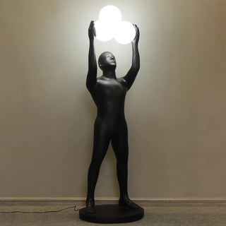 Eurshaia Lampadaire Sculptural Noir