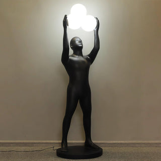 Eurshaia Lampadaire Sculptural Noir