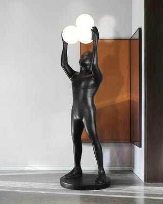 Eurshaia Lampadaire Sculptural Noir
