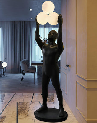 Eurshaia Lampadaire Sculptural Noir