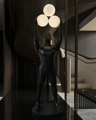Eurshaia Lampadaire Sculptural Noir