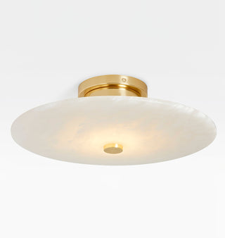 Jarnbruvyn Lampe de Plafond en Métal Laiton et Albâtre Moderne