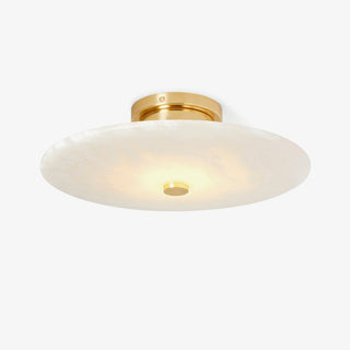 Jarnbruvyn Lampe de Plafond en Métal Laiton et Albâtre Moderne
