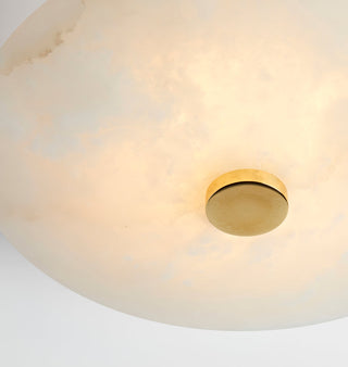 Jarnbruvyn Lampe de Plafond en Métal Laiton et Albâtre Moderne