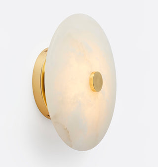 Jarnbruvyn Lampe de Plafond en Métal Laiton et Albâtre Moderne