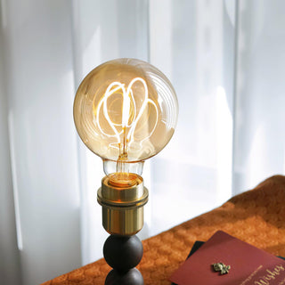 Idoryre Wooden Bead Table Lamp-Neutral Decor
