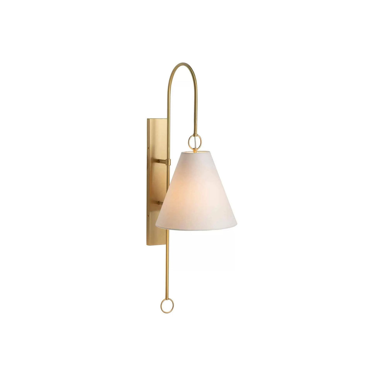 Ildvuvyi Applique Murale en Métal et Tissu Laiton Premium Moderne