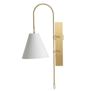 Ildvuvyi Applique Murale en Métal et Tissu Laiton Premium Moderne