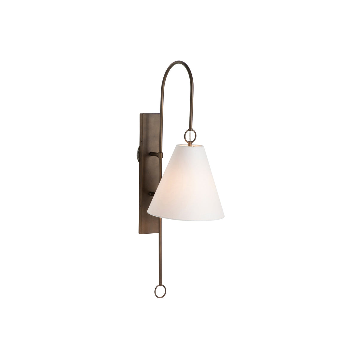 Ildvuvyi Applique Murale en Métal et Tissu Laiton Premium Moderne