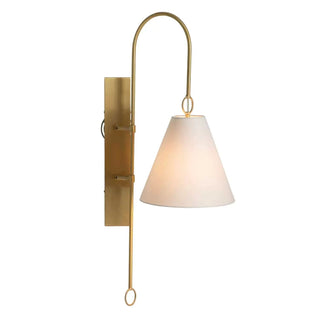 Ildvuvyi Applique Murale en Métal et Tissu Laiton Premium Moderne