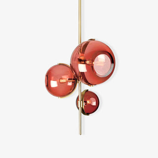 Lustra Lustre Boule en Verre Ambre