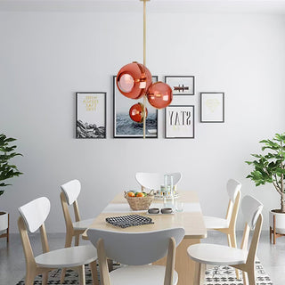Lustra Lustre Boule en Verre Ambre