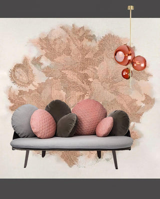 Lustra Lustre Boule en Verre Ambre