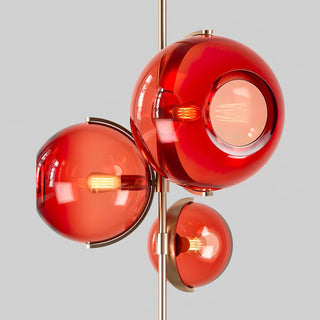 Lustra Lustre Boule en Verre Ambre