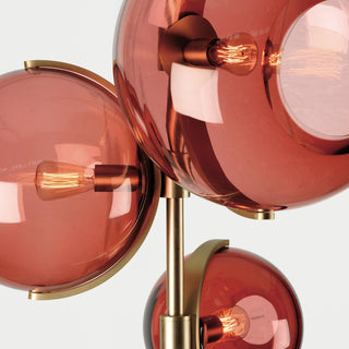 Lustra Lustre Boule en Verre Ambre