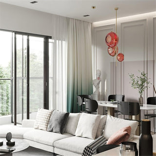 Lustra Lustre Boule en Verre Ambre
