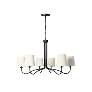 Kvennuvyn Lustre en Métal et Tissu Moderne Minimaliste