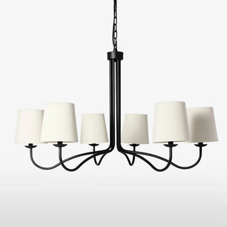 Kvennuvyn Lustre en Métal et Tissu Moderne Minimaliste