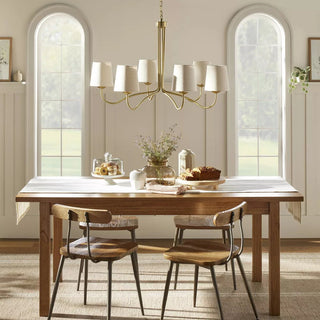 Kvennuvyn Lustre en Métal et Tissu Moderne Minimaliste