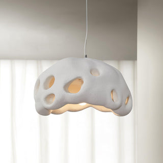Lustra Suspension Résine Blanche pour Salon