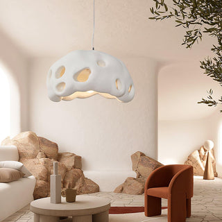 Lustra Suspension Résine Blanche pour Salon