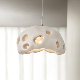 Lustra Suspension Résine Blanche pour Salon