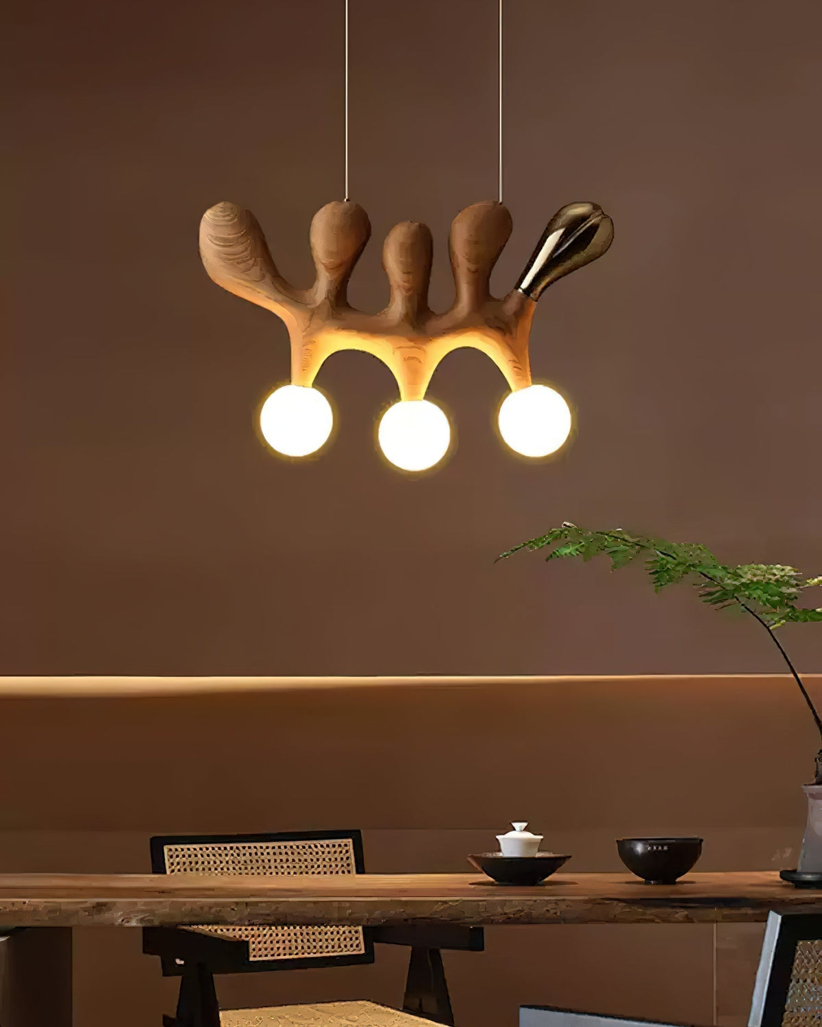 Sprout Suspension Contemporaine en Bois