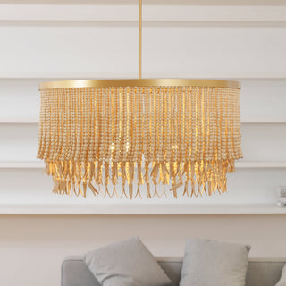 Ljomuvyn Lustre Postmoderne De Luxe En Bois Et Métal