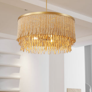 Ljomuvyn Lustre Postmoderne De Luxe En Bois Et Métal
