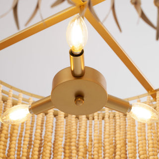 Ljomuvyn Lustre Postmoderne De Luxe En Bois Et Métal
