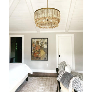 Ljomuvyn Lustre Postmoderne De Luxe En Bois Et Métal