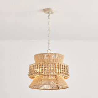 Kvennuvyi Lampe à Suspension En Métal Brun Naturel Antigua