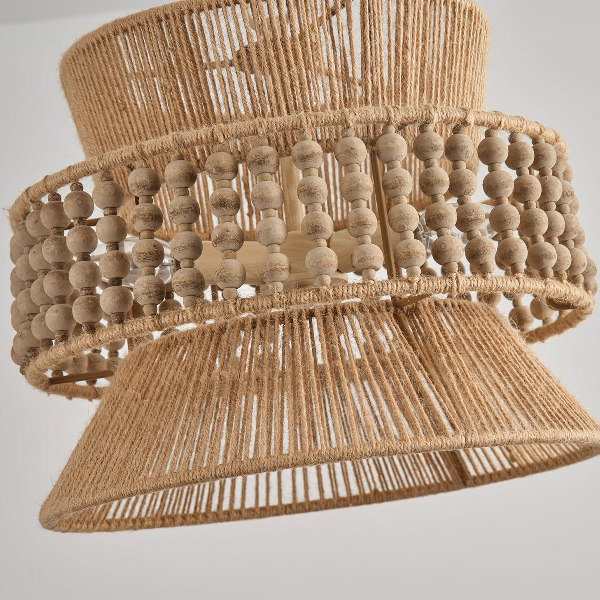 Kvennuvyi Lampe à Suspension En Métal Brun Naturel Antigua
