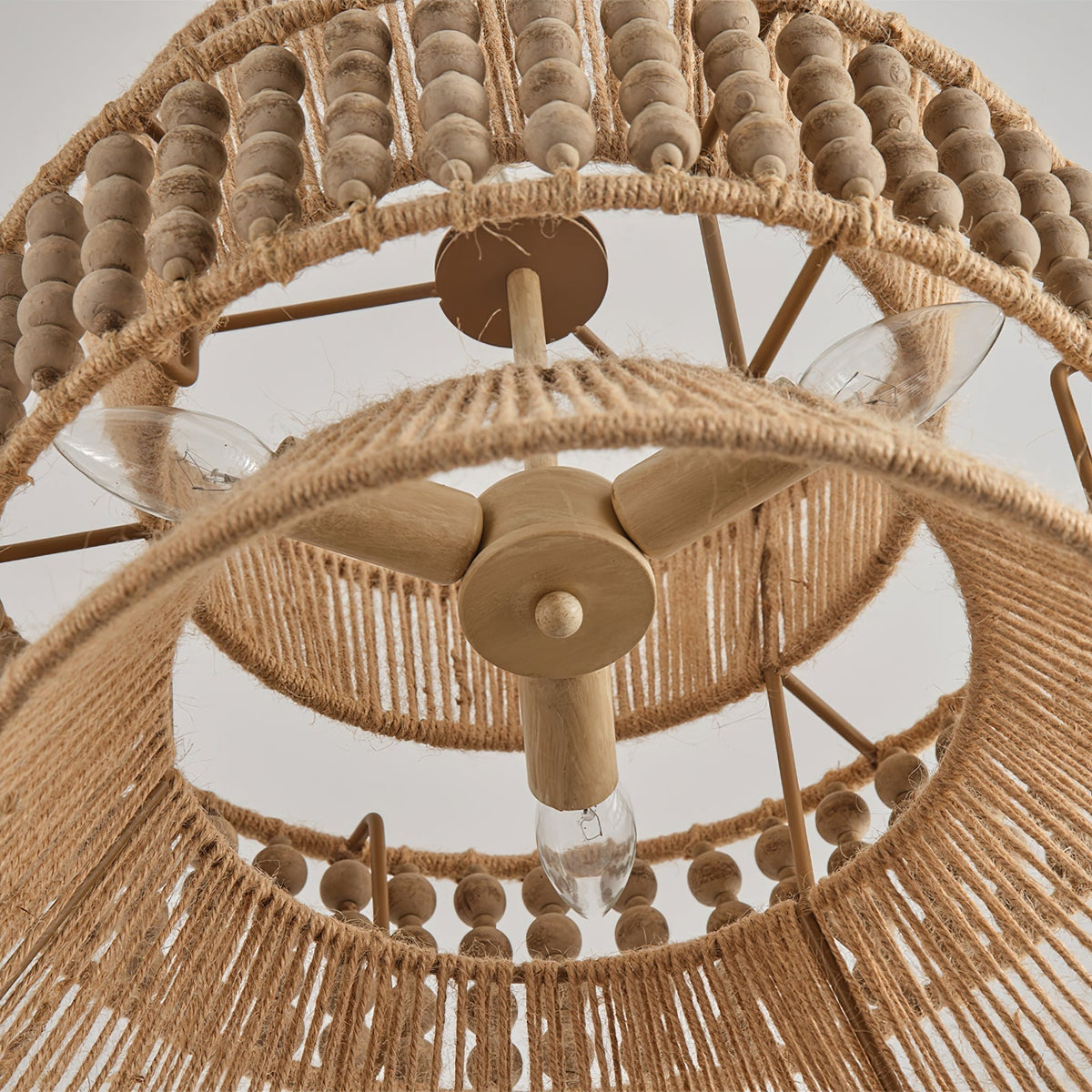 Kvennuvyi Lampe à Suspension En Métal Brun Naturel Antigua