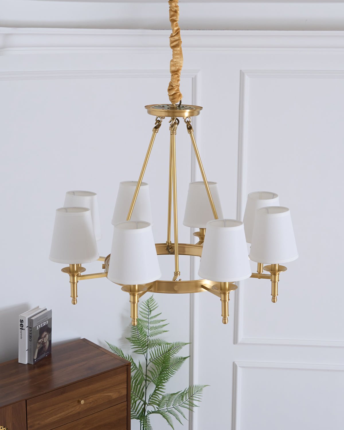 Kirevia Lustre Laiton Lin Moderne
