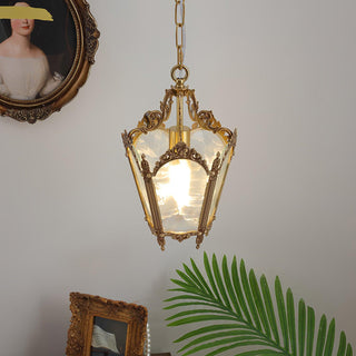Lustra Suspension Laiton Empire Antique Élégante