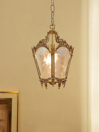 Lustra Suspension Laiton Empire Antique Élégante