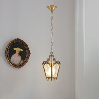 Lustra Suspension Laiton Empire Antique Élégante
