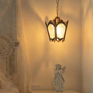 Lustra Suspension Laiton Empire Antique Élégante