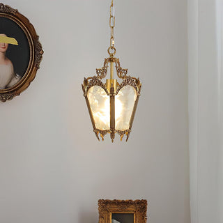 Lustra Suspension Laiton Empire Antique Élégante