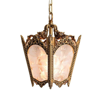 Lustra Suspension Laiton Empire Antique Élégante