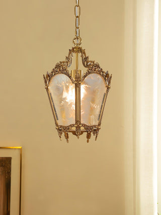 Lustra Suspension Laiton Empire Antique Élégante
