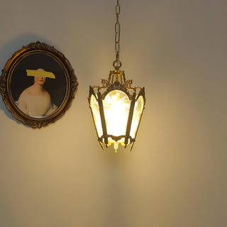 Lustra Suspension Laiton Empire Antique Élégante