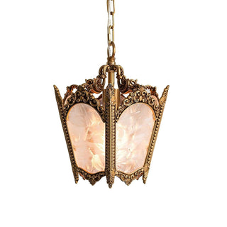 Lustra Suspension Laiton Empire Antique Élégante