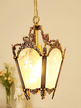 Lustra Suspension Laiton Empire Antique Élégante