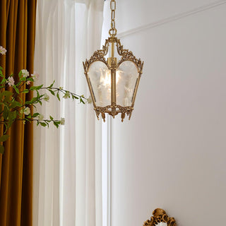 Lustra Suspension Laiton Empire Antique Élégante