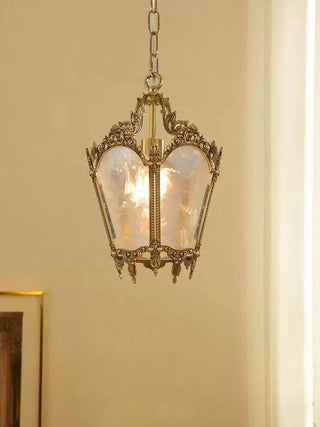 Lustra Suspension Laiton Empire Antique Élégante