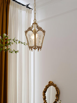 Lustra Suspension Laiton Empire Antique Élégante
